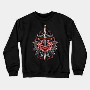 rose and knife Crewneck Sweatshirt